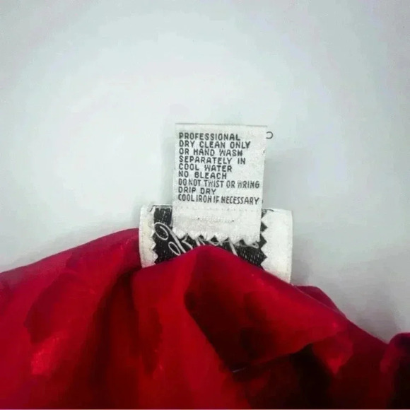 Vintage red 1930’s womens 10 dress floral print stunning shoulder pads rare find - Picture 7 of 10